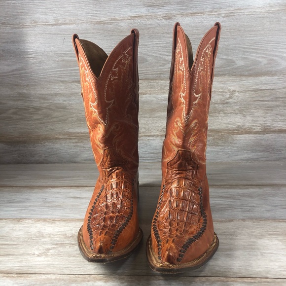 BOTAS AGUILA REAL Exotic Alligators Cowboy Boots - Picture 3 of 14